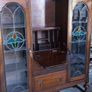 Antique English made By Harrison and Gibson Ilford very rare piece Bureau / Display case with original stained glass with brass fittings and locks. Circa 1930s beautiful Image 9