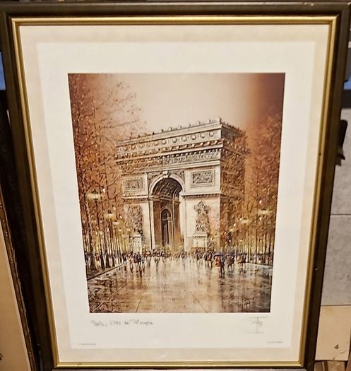 L'arc de Triomphe Framed Signed Picture