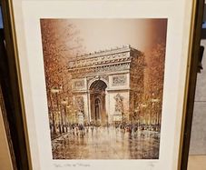 L'arc de Triomphe Framed Signed Picture