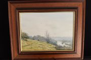 Original Framed Landscape Painting - "Nr Gatehampton" by B. A. Rice (39cm x 33cm)