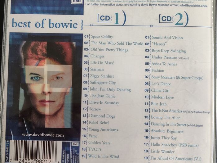 David Bowie - Best Of Bowie 2 x CD (2002) Compilation, Remastered VG+