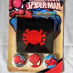 2009 Spider Man "Spider-Sense" Band & Badge Set - New/Sealed