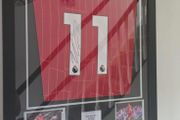 Mo Salah signed "match issued" PL winning shirt