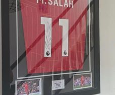 Mo Salah signed "match issued" PL winning shirt