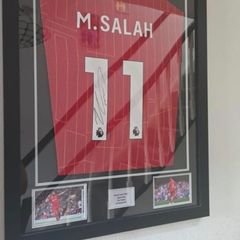 Mo Salah signed "match issued" PL winning shirt