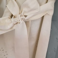 ZARA cream cotton/linen mix shirt dress Sz XXL(Fit 10-12UK)