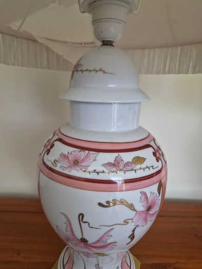 Large Pair of Vintage French Porcelaine de Limoges Drimmer Table Lamps 72cm
