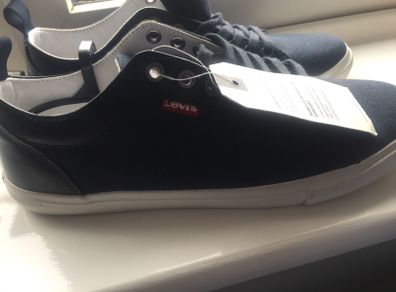 Levi's Navy suede and leather casual shoe