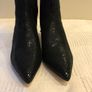 Black Snake-print Brand New Shoes, Small Heel Image 2