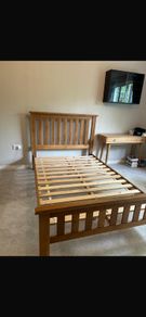 Bed solid wood