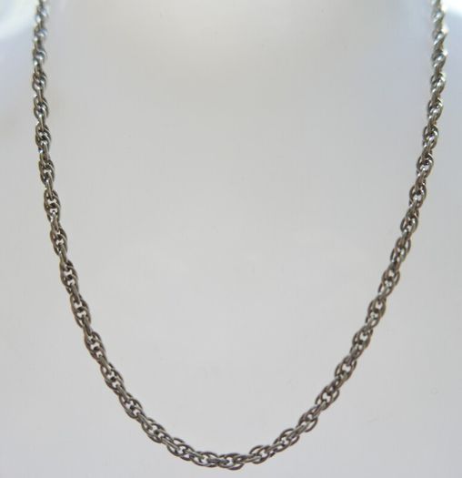 Vintge Sterling Silver 925 Men's Women's Jewelry Huge Chain Necklace Length 18" - 9g