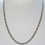 Vintge Sterling Silver 925 Men's Women's Jewelry Huge Chain Necklace Length 18" - 9g Image 3