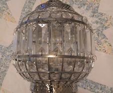 Glass crystal like ceiling lamp