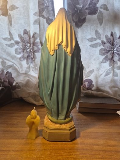 Vintage Statue of Mary. Mary Shrine Statue. Holy Statue.