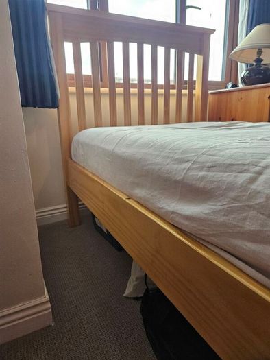 Single Bed Frame and Mattress