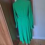 Stunning Michelle Keegan Green Dress with Pleated Skirt 12 Image 4