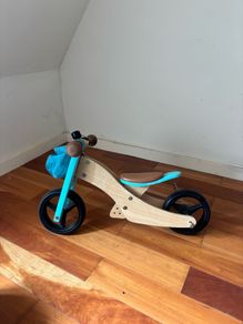 Toddler wood balance bike