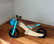 Toddler wood balance bike