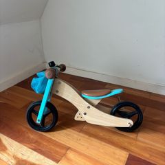 Toddler wood balance bike