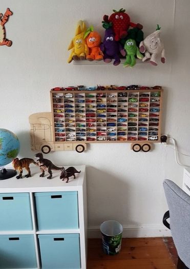 Cabinet Display Shelf Truck Kids Storage Collectibles