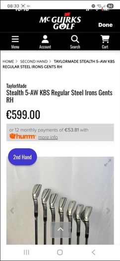 Taylormade stealth regular shaft