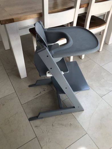 Grey stokke high chair