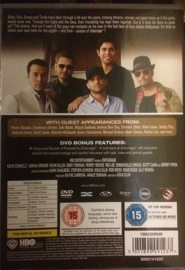 Entourage - Seasons 1-8 (Complete Series) [DVD TV Boxset]