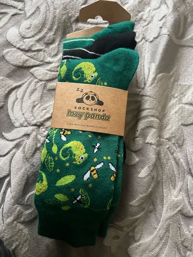 sockshop lazy panda pure natural bamboo socks