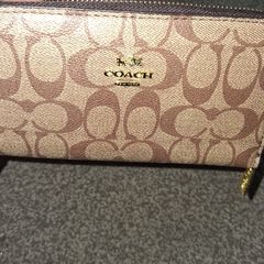 Coach brown/tan logo purse