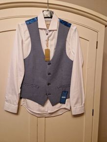 mens shirt and waistcoat