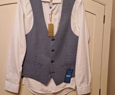 mens shirt and waistcoat
