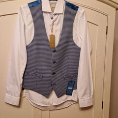 mens shirt and waistcoat
