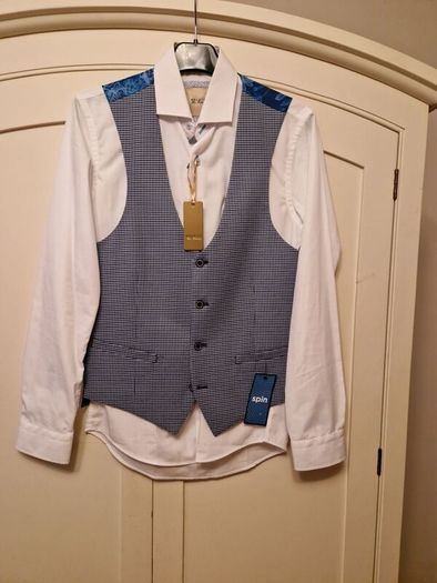 mens shirt and waistcoat