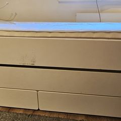Ikea Slakt Bed With Undebed Storage And 2matresses White Used Very Good Condition
