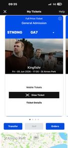 1 king fisher ticket