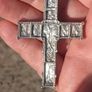 German Orthodox Silver Heavy Crucifix(Circa 1850)..22 grams Image 3