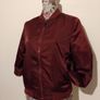 Burgundy Bomber Jacket Image 2