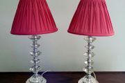 Laura ashley pair of glass table lamps