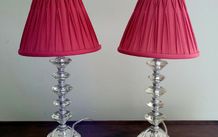 Laura ashley pair of glass table lamps