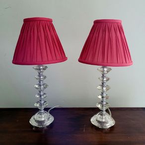 Laura ashley pair of glass table lamps