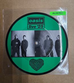 Oasis "Wonderwall and Bring It On Down" Live 25" Limited Edition Picture Disc