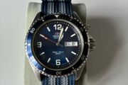 Orient Blue Mako CEM65002D Classic Automatic Diver, on Watchgecko NATO