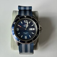 Orient Blue Mako CEM65002D Classic Automatic Diver, on Watchgecko NATO