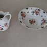 Antique washstand with ceramic jug and basin set Image 2