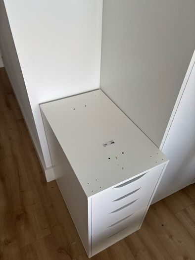 2x IKEA ALEX Drawer Units, white