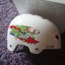 Unisex Santa Cruz Bullet Slasher Skateboard, Bmx Etc Helmet Really Cool! Image 7