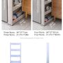 storage kitchen shelf Interspace Gap shelf mobile kitchen toilet gap rack Bathroom storage rack Fridge side seam finishing rack Image 2