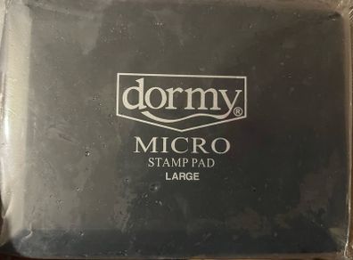 Dormy Microporous Stamp Pad 127x88mm Black