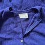 Vintage 100% cashmere Ballantyne of Scotland Cardigan blue purple Image 7