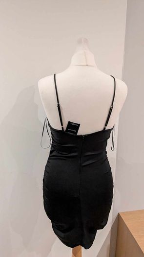 Bershka mini dress black